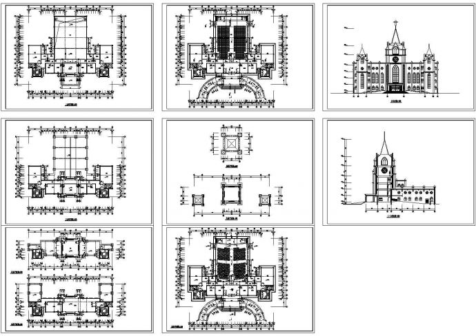 圣经学校建筑设计全套施工图_图1
