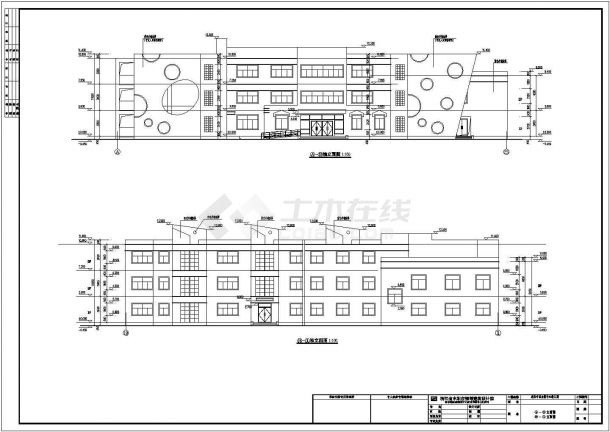 南方某地区三层幼儿园建筑设计施工图-图一