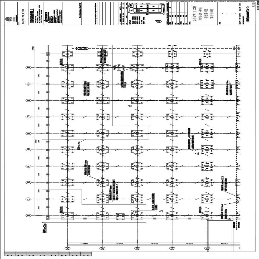 HWE2C043EGU-C-电气-地下室04基础层-C区接地平面图.pdf-图一