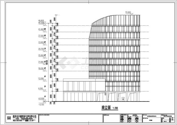 南方某地区十层商业楼建筑设计方案图-图二