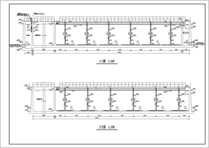 某污水处理厂UCT工艺施工图（30000m3/d）_图1