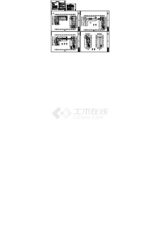 某邮政大楼空调设计cad图纸，含空调设计施工说明-图一