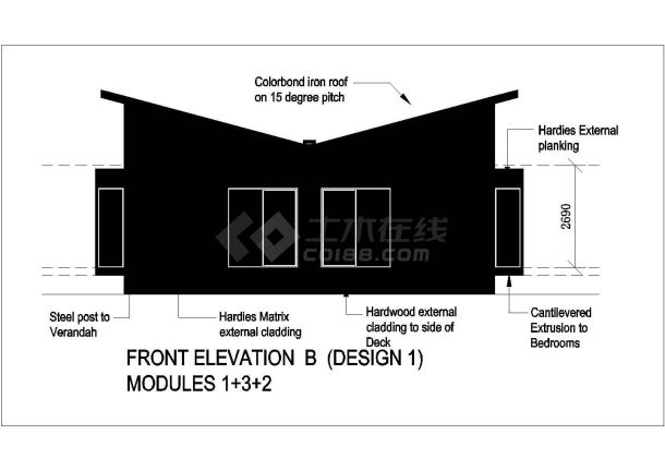 外国设计的集装箱房屋建筑设计方案-图二