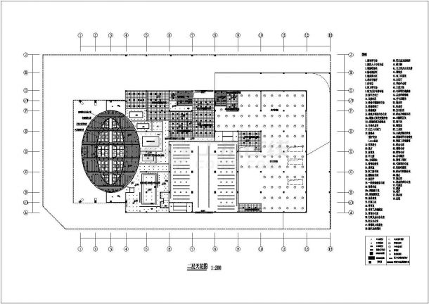 某汽车展厅电气建筑施工图（共4张）-图二