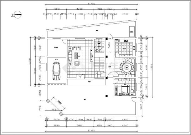 一套农村住宅旧房改造工程CAD图纸-图二
