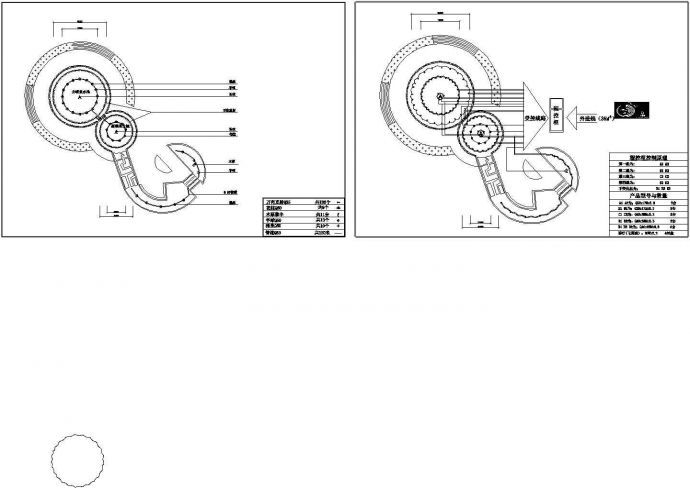 某园林景观广场程控喷泉设计cad施工图纸（大院设计）_图1