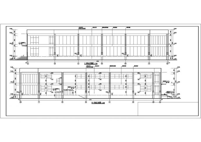 某地区二层框架结构餐饮楼建筑设计施工图_图1