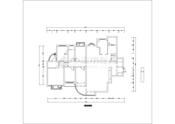 银基王朝样板间装修施工图(附完工照片)-图二