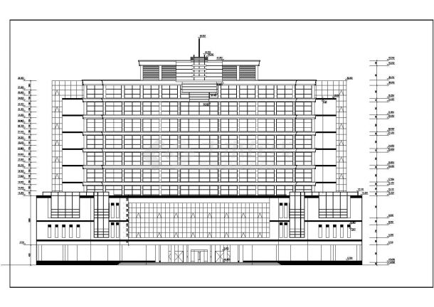 某地区10层框架结构酒店建筑设计图纸-图二