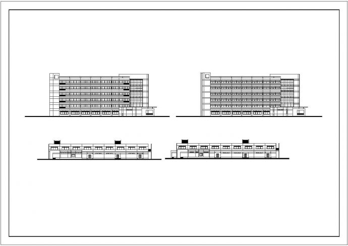 某地医院多层病房建筑设计方案图纸_图1