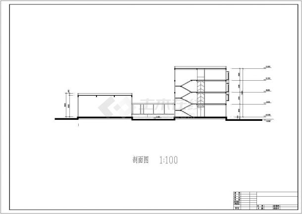 某地区四层简欧风格办公楼建筑设计方案图纸-图二