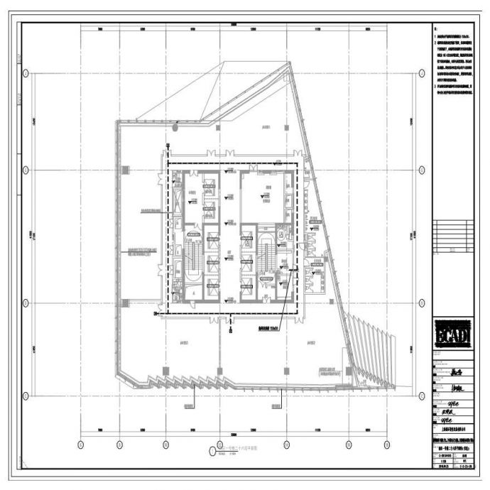 2016-04-25 E-2-25-176 南区一号楼二十六层平面图（信息）-E-2-25-176.pdf_图1