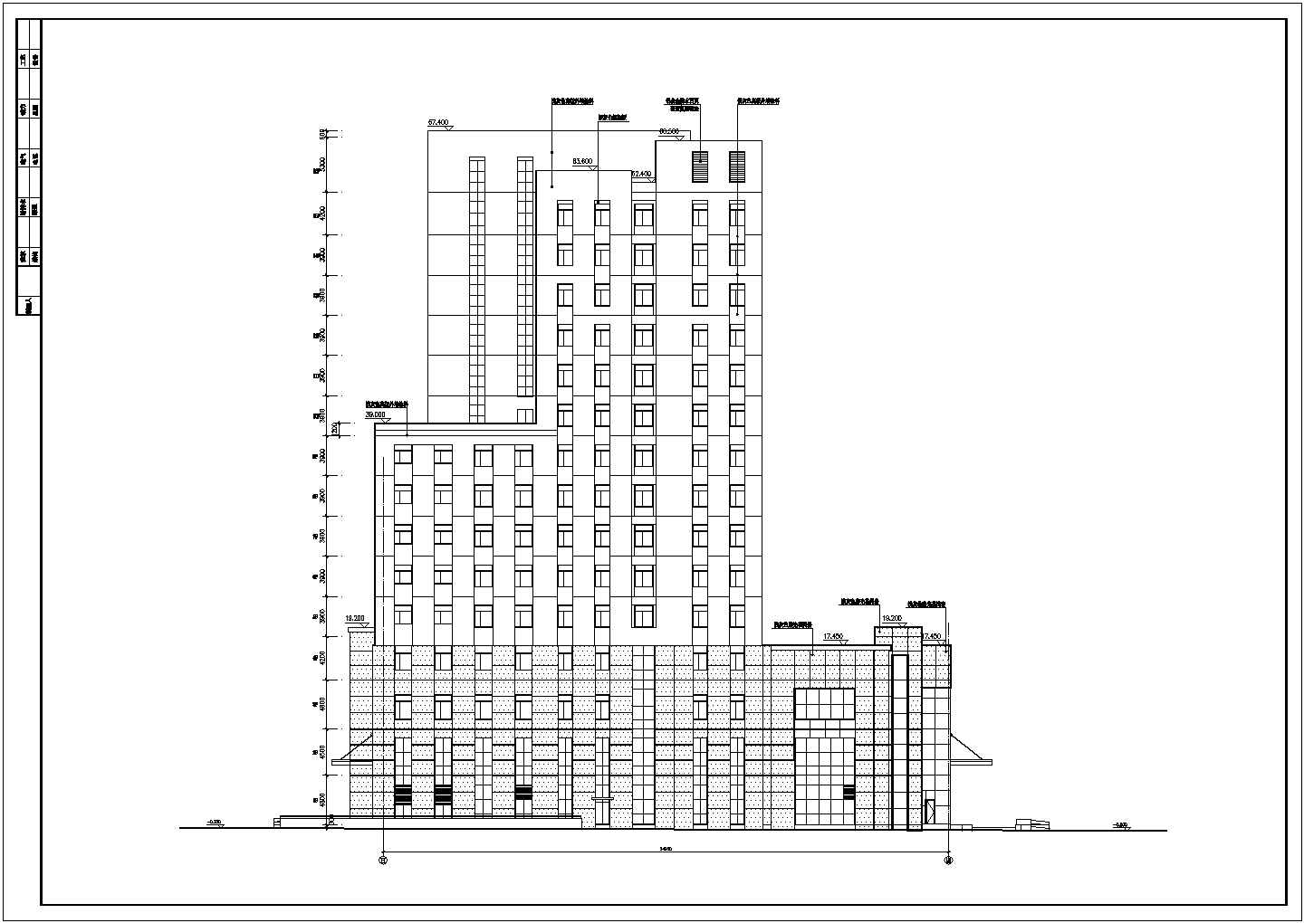 北方某医院16层门诊综合楼建筑设计方案图纸