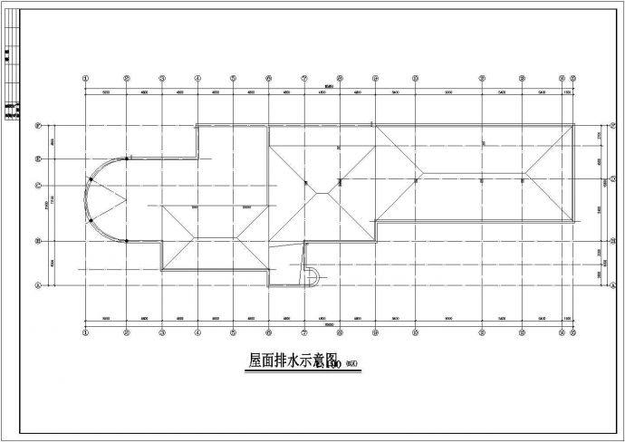 黑龙江某多层小型招待所全套施工设计cad图纸_图1