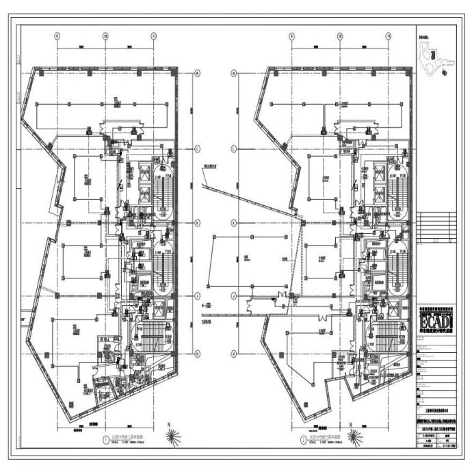 E-1-51-1002 北区10号楼二层及三层消防报警平面图 E-1-51-1002 (1).pdf_图1