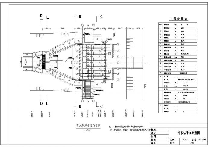 某地河渠排水泵站安装工程设计施工图_图1