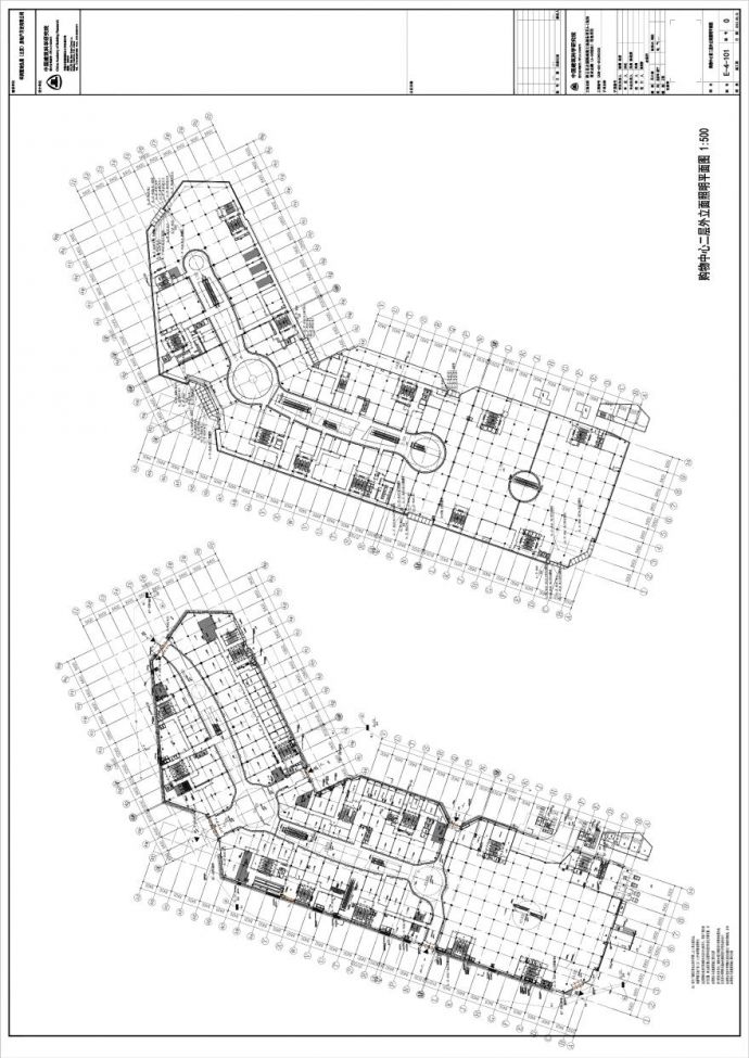 E-4-101 购物中心首二层外立面照明平面图 0版 20150331.PDF_图1