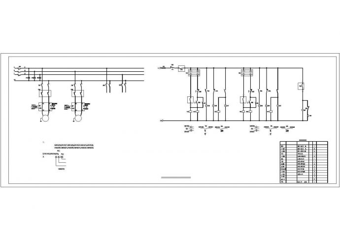 某电厂锅炉补给水水处理电气设计图_图1