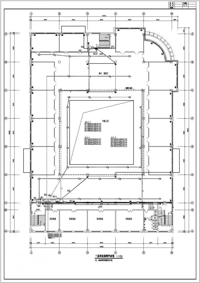 某地展厅电气施工图纸（共13张）_图1
