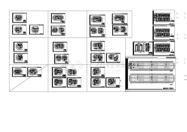 某鑫苑小区全部户型设计平面CAD图纸，共三十一张图纸-图一
