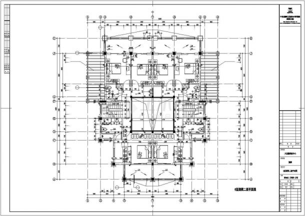 某度假中心3层别墅建筑施工图纸（全套）-图二