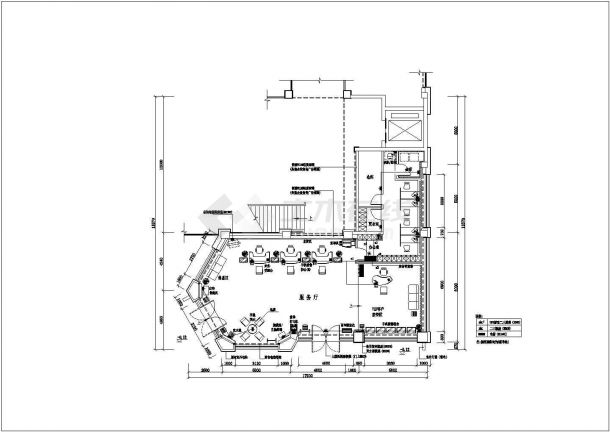 某地营业服务厅电气施工图（全集）-图二
