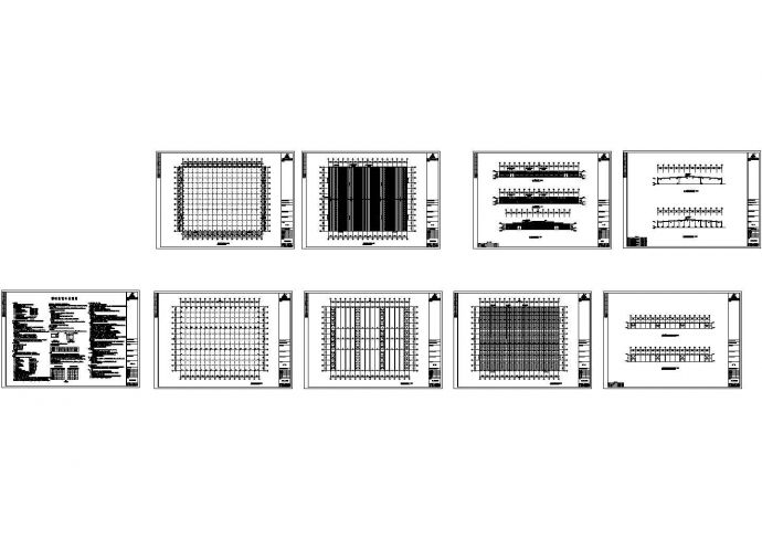 安徽某26米单跨单层门式钢架结构厂房CAD设计图纸_图1