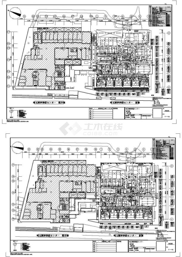 日本某精神神经中心医院电气设计cad图纸，含设计说明-图一