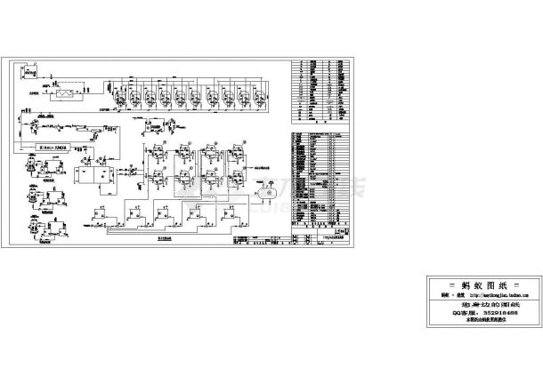 某处理规模170T/H水处理系统设计cad施工图（标注详细）-图一