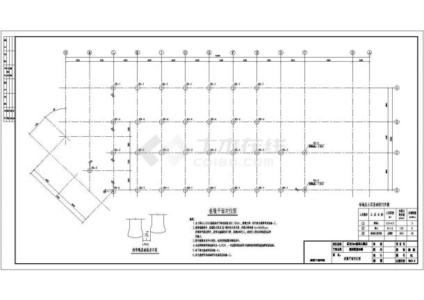 四层框架结构酒店客房结构施工图（桩基础坡屋面2#楼）-图一