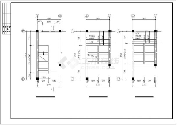 某地一套3层别墅全套建筑施工图纸-图一