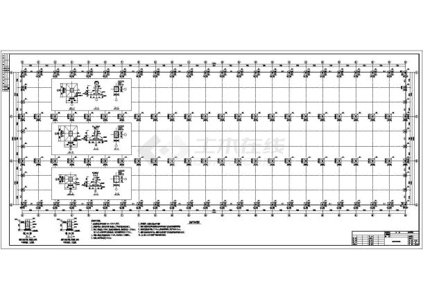 某地单层戊类12米高3跨60米钢结构车间全套施工图-图二