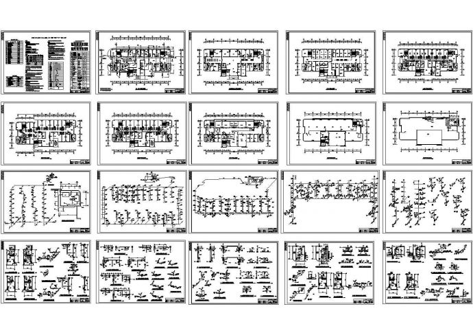 1265平方米7层医院综合楼水施设计cad图，含设计说明_图1