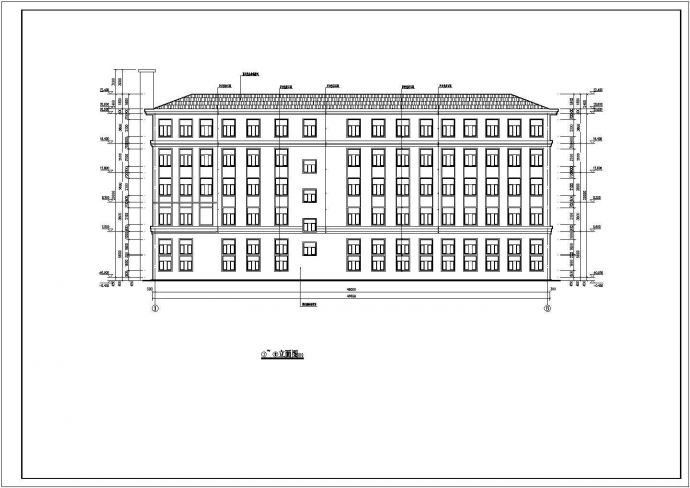 某厂区五层框架结构办公楼建筑设计施工图_图1