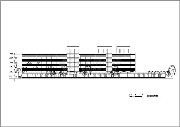 某宾馆建筑方案cad设计图（全集）-图二