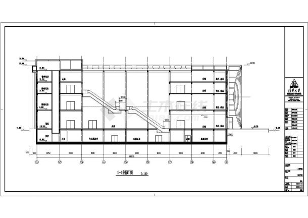 清华大学出品河南平顶山市博物馆建筑设计图纸-图二