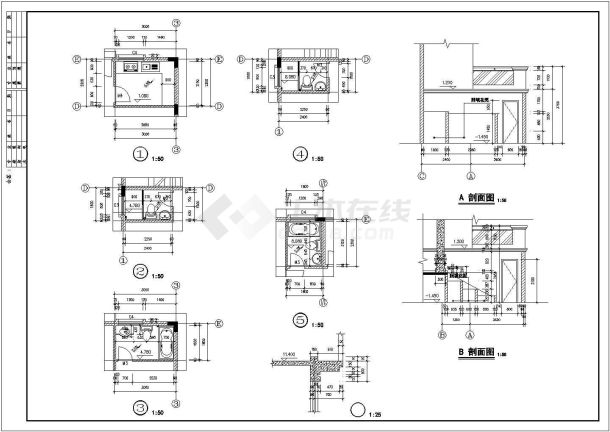 某地一套半山豪苑宝石A型别墅建筑图纸-图一