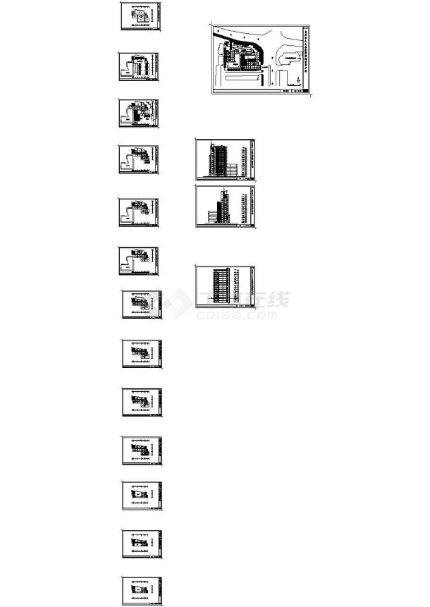 [甘肃]-兰州市人大办公楼建筑设计施工图，含效果图-图一