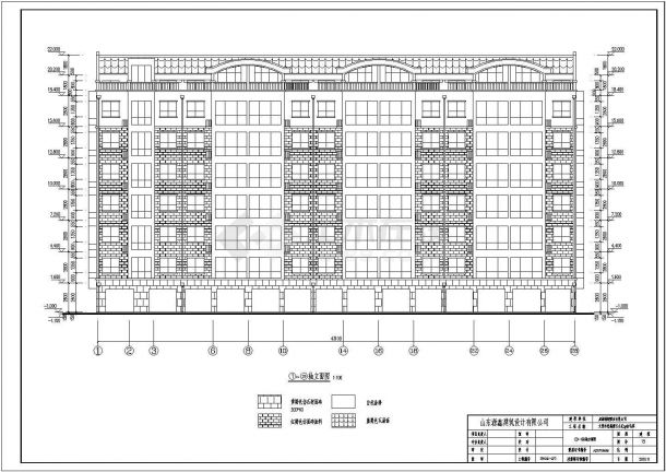 文登市某7层住宅楼建筑及结构设计施工图-图一