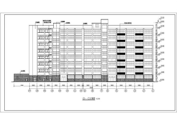 某地上十八层办公楼外墙改造项目建筑设计方案-图二