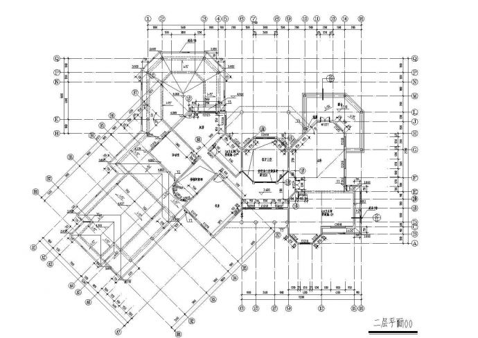 超大型别墅建筑施工图纸（共9张）_图1