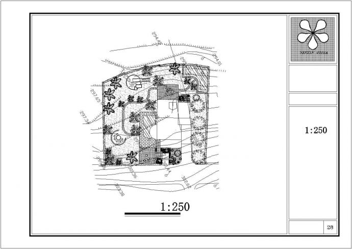 某复古3层别墅建筑施工图纸（共5张）_图1