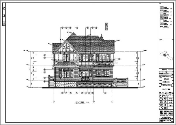 十分不错的别墅小区单体建筑CAD图-图二
