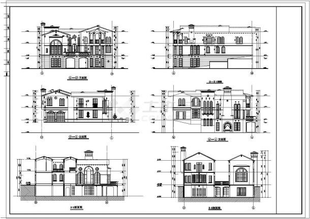 比较简单的别墅设计方案图（共5张）-图二