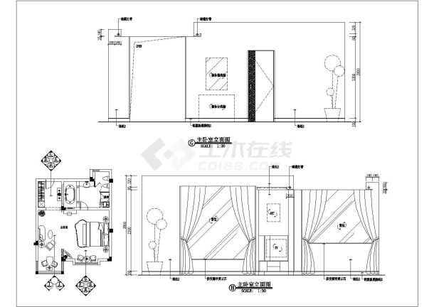 一套很详细的住宅室内装修设计图纸-图二