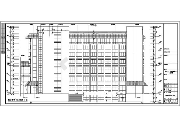 某人民医院7层病房楼建筑设计方案图纸-图二