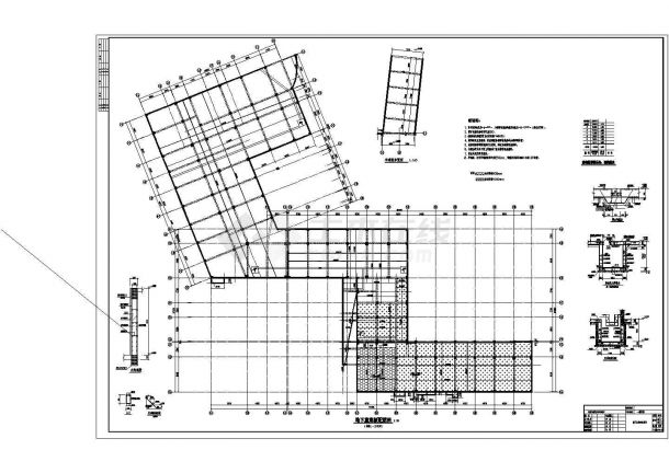 某地六层框架结构教学楼结构施工图-图二