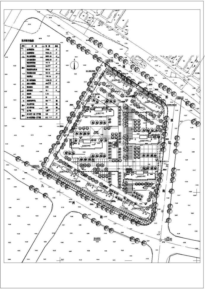 某地区公租房住宅小区总平面规划方案图纸_图1