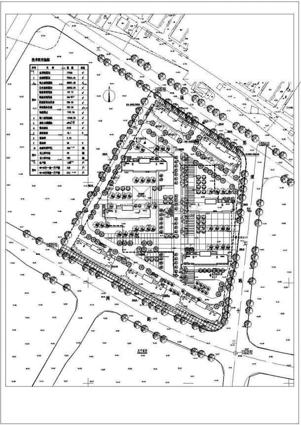 某地区公租房住宅小区总平面规划方案图纸-图二