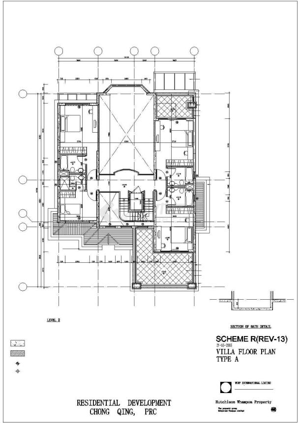 某豪华3层别墅建筑施工图纸（含效果图）-图二